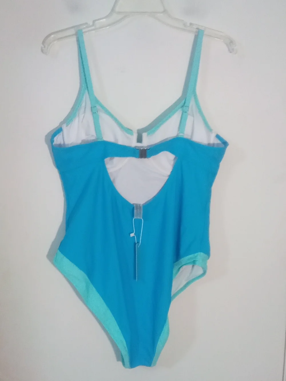 Aqua Two-Tone Blue One-Piece Swimsuit